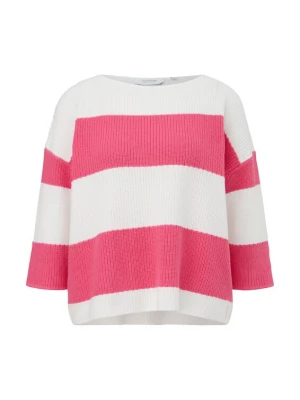 Foto van product comma casual identity Trui pink / wit