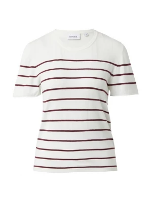 Foto van product comma casual identity Trui wijnrood / wit