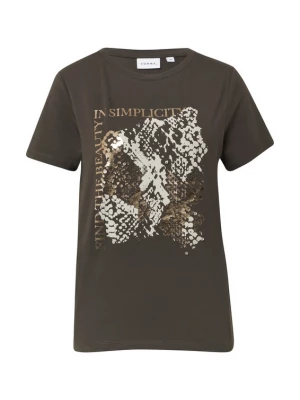 Foto van product COMMA Shirt bruin / goud / zilver