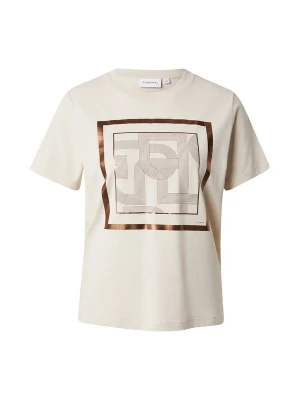 Foto van product COMMA Shirt lichtbeige / donkerbruin / brons