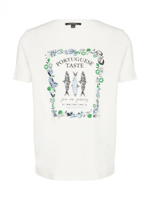 Foto van product COMMA Shirt lichtblauw / groen / zwart / wit