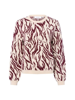 Foto van product COMMA Trui beige / wijnrood