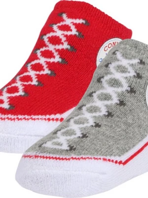 Foto van product CONVERSE Sokken 'Chuck Taylor' grijs / gemengde kleuren / rood