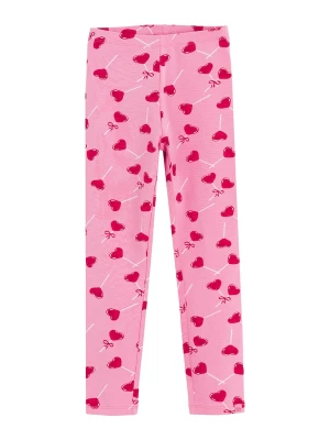Foto van product Cool Club Leggings pink / kersrood / wit