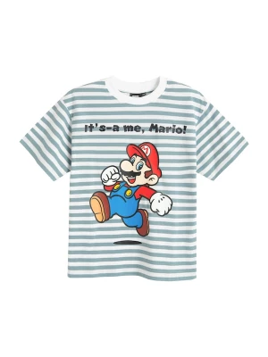 Foto van product Cool Club Shirt 'SUPER MARIO' blauw / cyaan blauw / rood / wit
