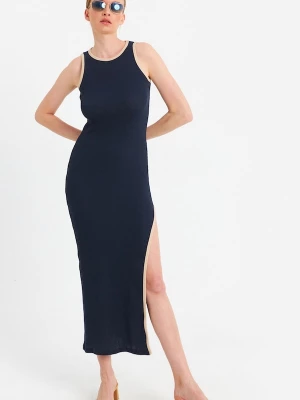 Foto van product Cool & Sexy Jurk taupe / donkerblauw