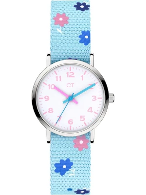 Foto van product Cool Time Horloge lichtblauw / donkerblauw / lichtroze / zilver