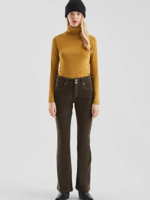 Foto van product Corduroy broek met bootcut pijp QS bruin