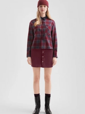 Foto van product Corduroy minirok met knoopsluiting QS rood