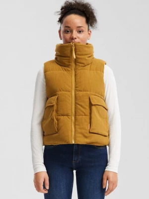 Foto van product Corduroy vest voor buiten QS geel