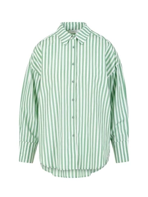 Foto van product Coster Copenhagen Blouse 'Harper' groen / wit