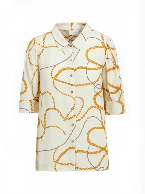 Foto van product Coster Copenhagen Shirt ' 3 / 4 Sleeve ' beige / goud