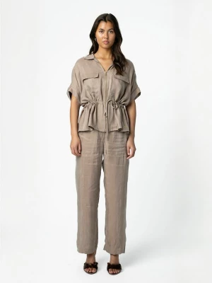 Foto van product Coster Copenhagen Shirt ' Blouse with zipper and bow in ' grijs