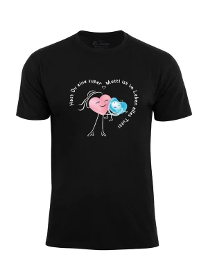 Foto van product Cotton Prime Shirt 'Super Mutti' aqua / rosa / zwart / wit