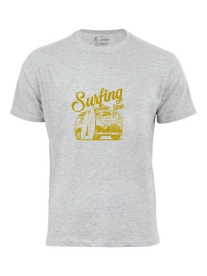 Foto van product Cotton Prime Shirt 'Surf Tme Urlaub Meer Ozean' donkergeel / grijs