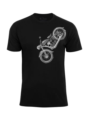 Foto van product Cotton Prime Shirt 'Vintage Motorcycle' grijs / zwart