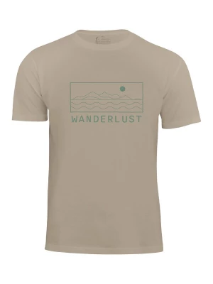 Foto van product Cotton Prime Shirt 'Wanderlust' beige / smaragd