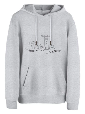 Foto van product Cotton Prime Sweatshirt 'Leuchtturm - Moin' grijs gemêleerd / zwart