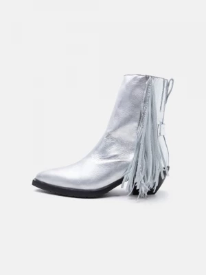 Foto van product Cowboy- / Bikerlaarsjes AllSaints zilverkleurig