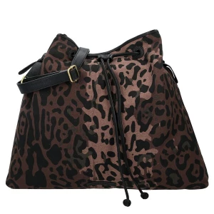 Foto van product Cowboysbag Shopper 'Leopard Chic' chocoladebruin / zwart