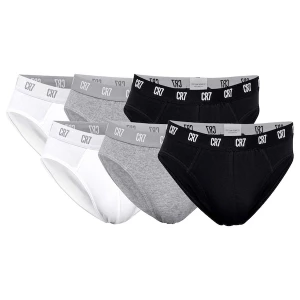 Foto van product CR7 - Cristiano Ronaldo Slip grijs gemêleerd / zwart / wit