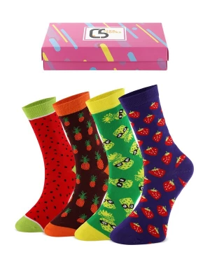 Foto van product Crea Socks Sokken 'Obst' gemengde kleuren