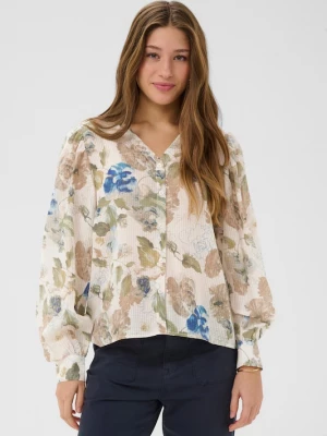 Foto van product Cream Blouse 'CRLucia' beige / blauw / bruin / groen