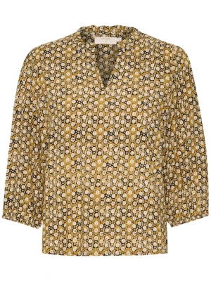 Foto van product Cream Blouse 'Tiah' geel / lichtgroen