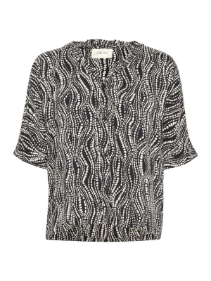 Foto van product Cream Blouse 'Tiah' zwart / wit