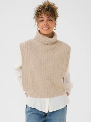 Foto van product Cream Gebreide bodywarmer beige