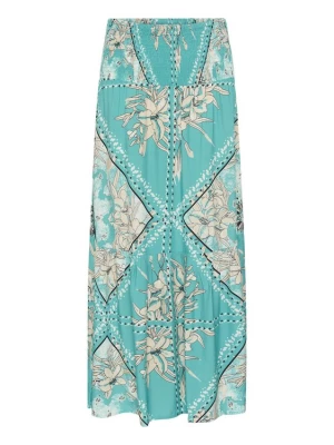 Foto van product Cream Rok 'CRTiah' lichtbeige / cyaan blauw / zwart