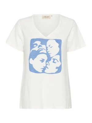 Foto van product Cream Shirt 'CR Lavika' royal blue / koningsblauw / wit biały