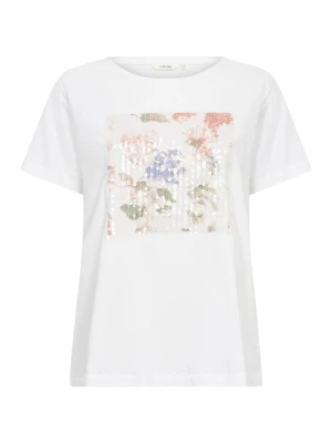 Foto van product Cream Shirt 'Tria' hemelsblauw / groen / pastelrood / wit