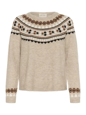 Foto van product Cream Trui 'CRCherrie' beige gemêleerd / bruin / zwart / wit