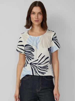 Foto van product Crêpe blouse met all-over print en decoratieve randen s.Oliver