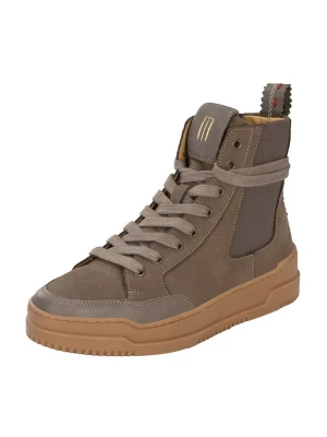 Foto van product Crickit Sneakers hoog 'Maxie' mokka / lichtbruin / goud / rood