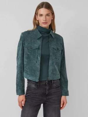 Foto van product Cropped corduroy jas met opgestikte borstzakken s.Oliver petrol