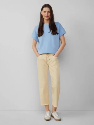 Foto van product Cropped jeans Karolin / regular fit / mid rise / straight leg / open zoom s.Oliver geel