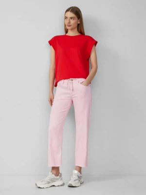 Foto van product Cropped jeans Karolin / regular fit / mid rise / straight leg / open zoom s.Oliver roze