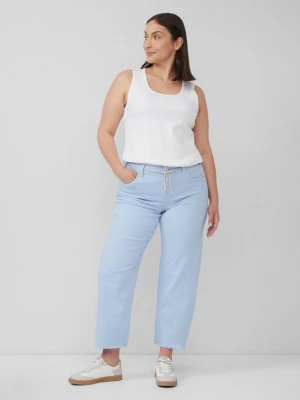 Foto van product Cropped jeans / straight fit / mid rise / straight leg / open zoom s.Oliver blauw