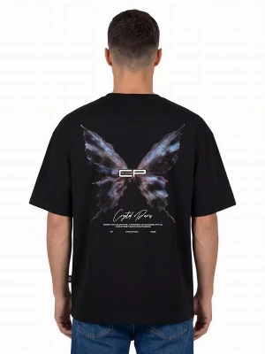 Foto van product Crystal Paris Shirt 'Butterfly' zwart