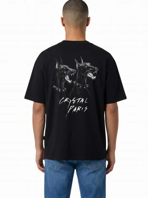 Foto van product Crystal Paris Shirt 'Dogs' zwart
