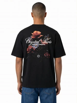Foto van product Crystal Paris Shirt 'Flower' zwart