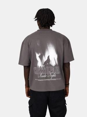 Foto van product Crystal Paris Shirt 'Wolf' grijs