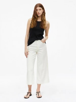 Foto van product Culotte jeans Suri / Regular Fit / Hoge taille / Wijde pijpen / Ongeverfd s.Oliver beżowy