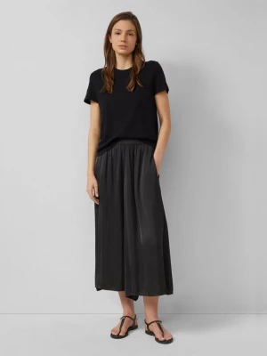 Foto van product Culottes met extra wijde pijpen van gekreukt satijn s.Oliver zwart
