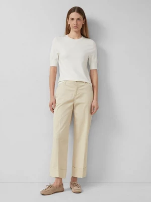 Foto van product Culottes met hoge taille en omslag s.Oliver beżowy