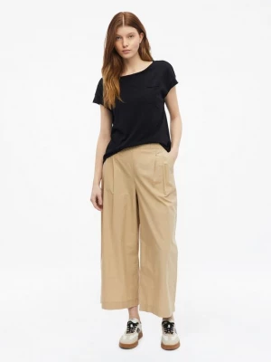 Foto van product Culottes met plooien en extra wijde pijpen s.Oliver beżowy