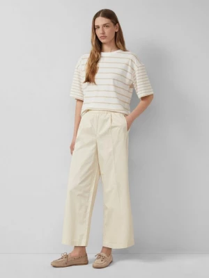 Foto van product Culottes met wijde pijpen in keperstof s.Oliver beżowy