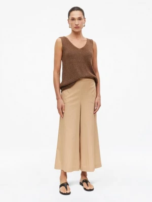 Foto van product Culottes met wijde pijpen in popeline s.Oliver beżowy